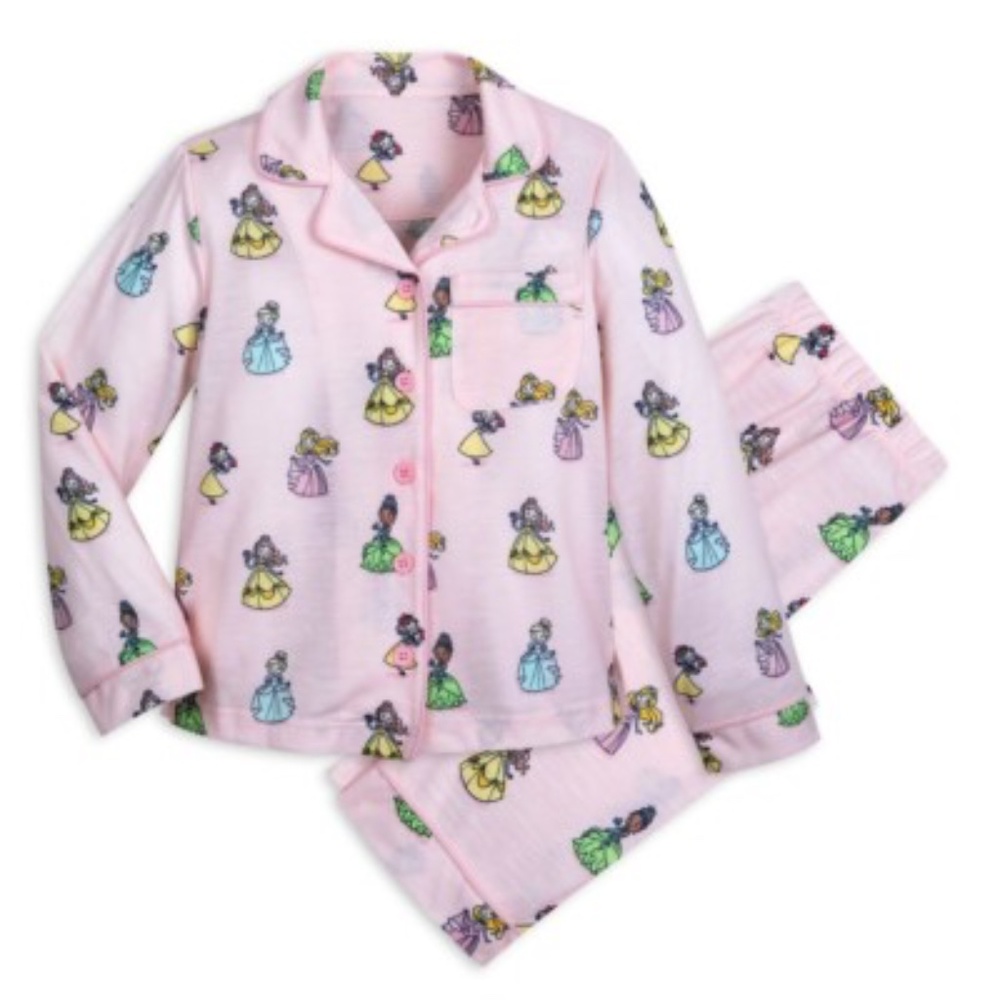 Disney Princess Button Down Pajamas